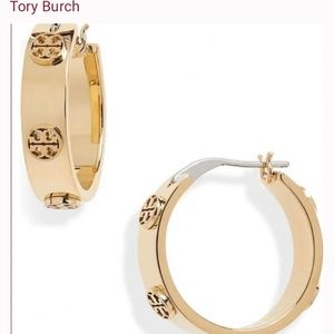Tory Burch Miller Huggie Hoop Earrings